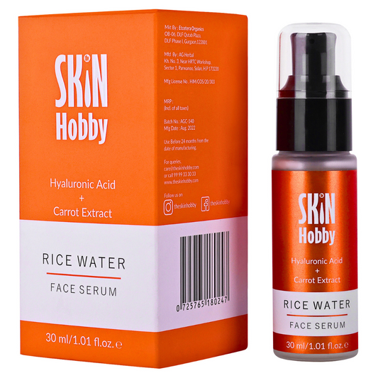 Rice Water Face Serum with Hyaluronic Acid + Carrot Extract