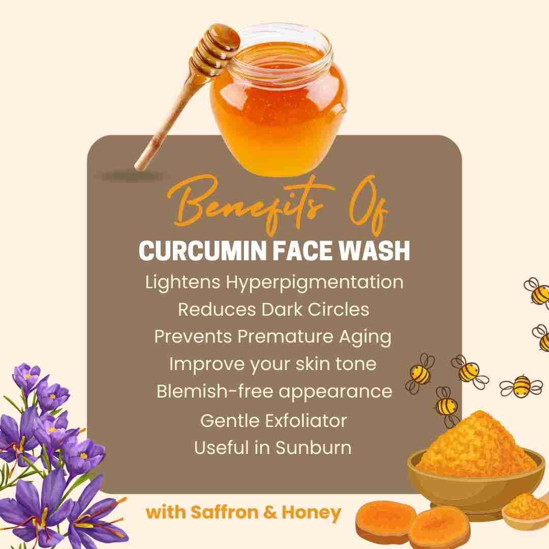 Curcumin Face Wash with Saffron and Honey