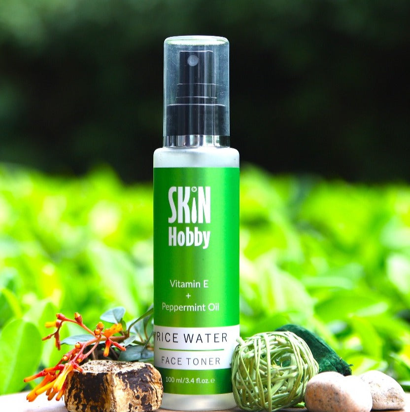 The Skin Hobby rice water based face toner enriched with Peppermint Oil and vitamin E